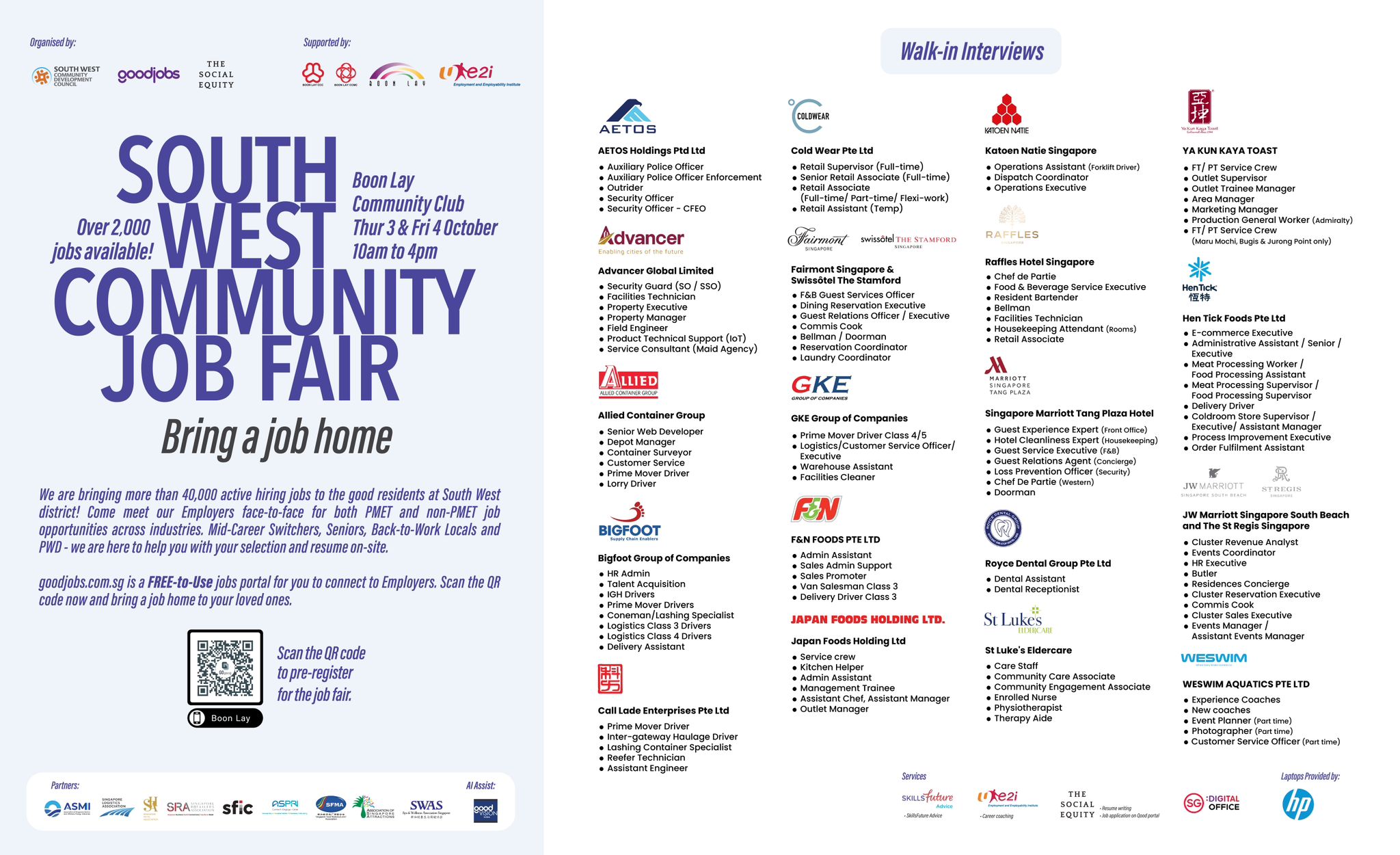 goodjobs: South West Community Job Fair @ Boon Lay | goodjobs