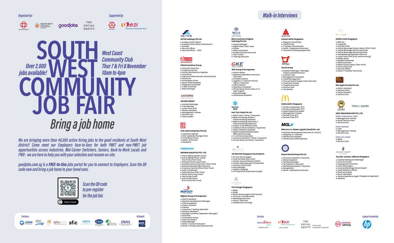 South West Community Job Fair @ West Coast