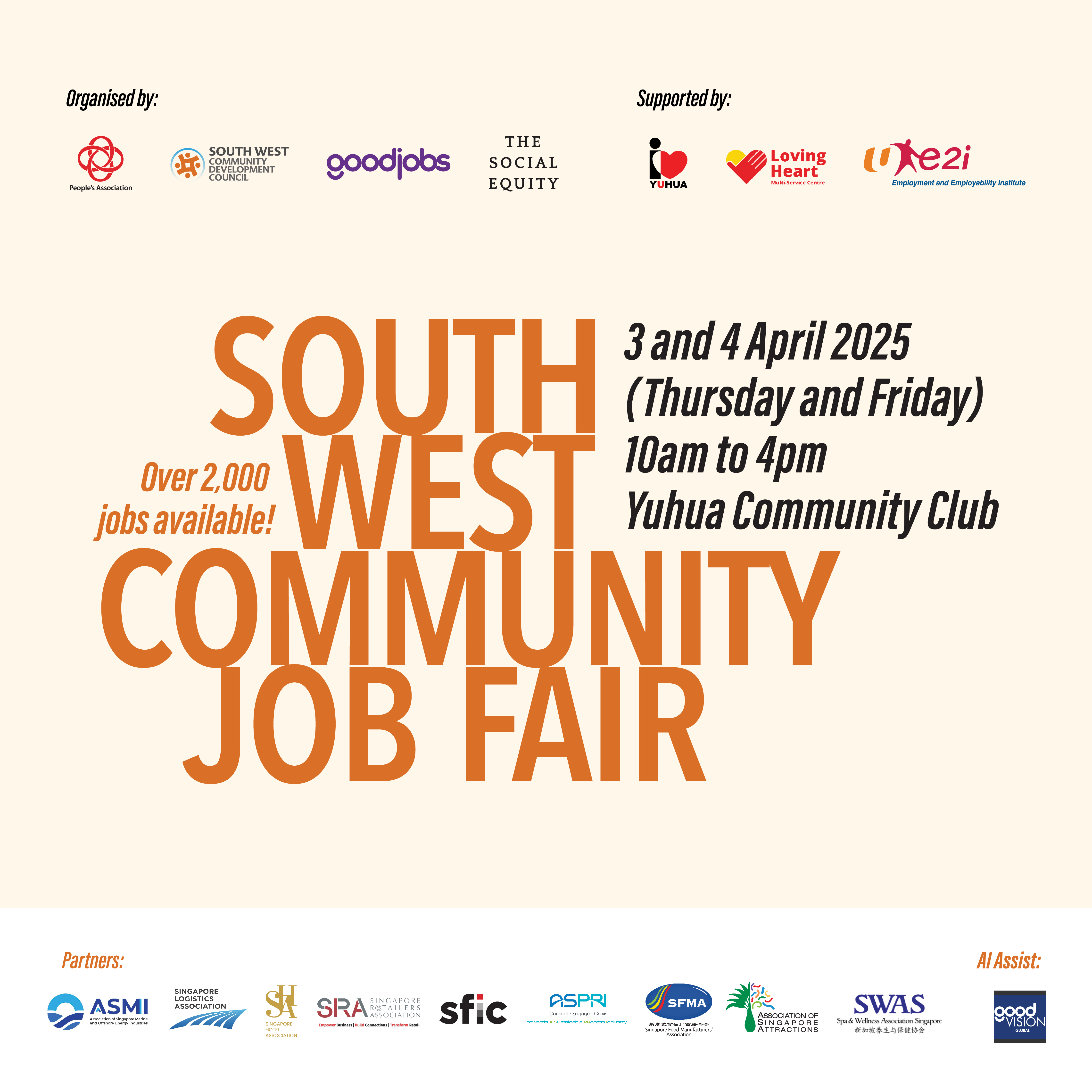 South West Community Job Fair @ Yuhua