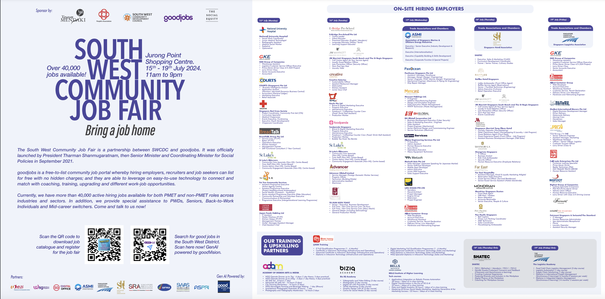 South West Community Jobfair @ Raikan Ilmu (Jurong Point)